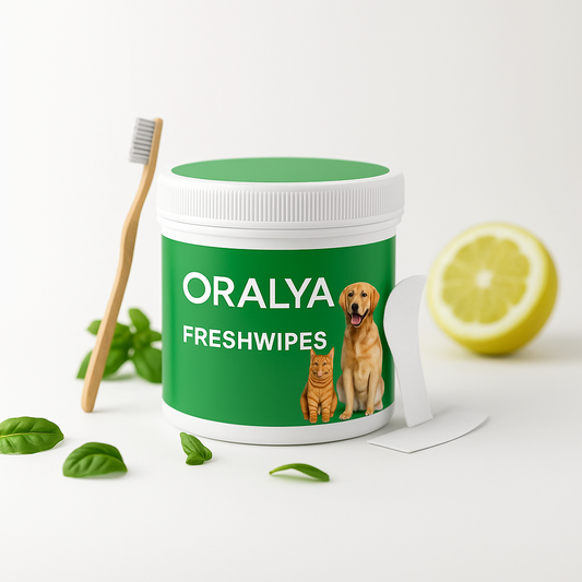 FeshWipes - Lingettes de nettoyage de dents pour chien